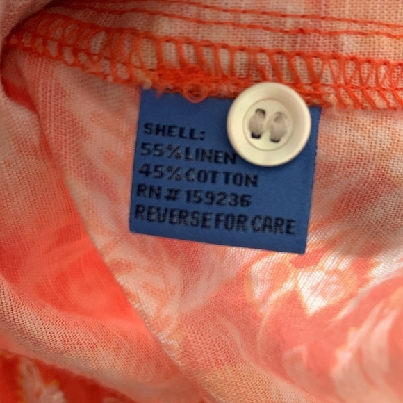 J.McLaughlin Women's Pink Lois Linen-blend Blouse Size XS - Picture 9 of 9